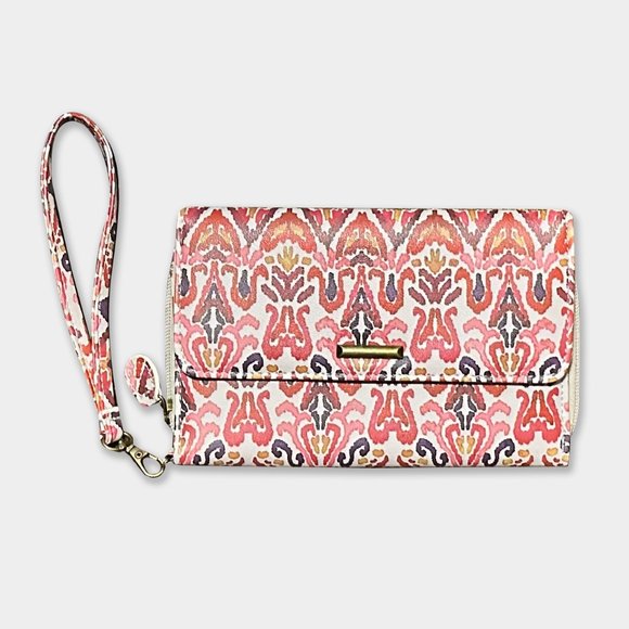 Wallet with Wristlet in Aztec Print - Picture 2 of 4